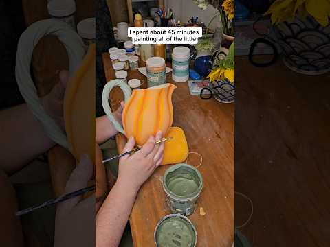 pumpkin pitcher #NowWhatPotteryWorks #Pumpkin #Pottery #Halloween #Fall #Pitcher