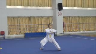 IWUF New Yang Style TJJ Compulsory Routine 杨式太极剑新规定套路