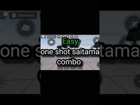 one shot combo for saitama#strongestbattlegrounds #roblox