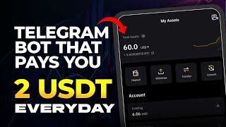 New TELEGRAM BOT That Pays 2 USDT Everyday (WITHDRAWAL+PAYMENT PROOF) Make Money Online 2025