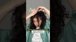 Hairstyle hack! On Curls 🥰  #curlyhairstyles #curlyhair #curlyhairroutine