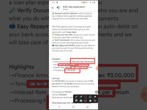 Prefr - Get Instant Loan//Instant Personal Loan Approve #shorts #loanapp