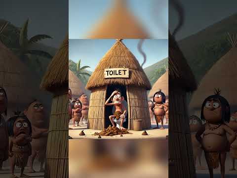 Cavemen need toilets #funny