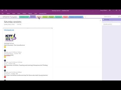 Using OneNote for a Conference