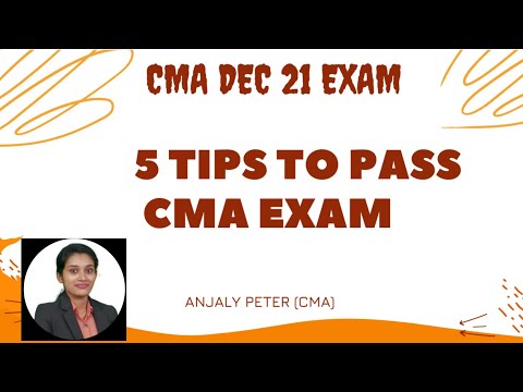 5 Tips to pass CMA Exam | CMA Exam Dec 2021| Malayalam