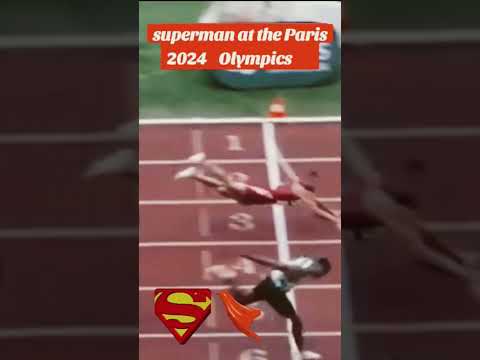 superman at the Paris 2024 Olympics .