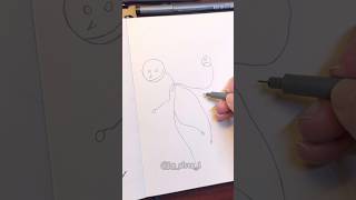 Speed Drawing Stickman Okarun 😮 #dandadan #okarun #shorts #sketch #anime #stickman