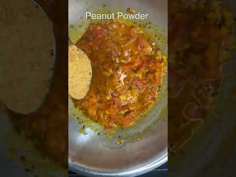 Shenga Saaru Recipe (Peanut Curry) #shorts #youtubeshorts