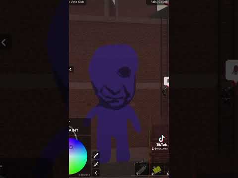 Drawing Ao Oni in ROBLOX Spraypaint !! 💙