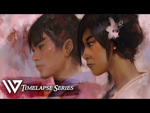 "Blossoms" - Digital Art Timelapse (CLIP Studio Paint Ver. 3)