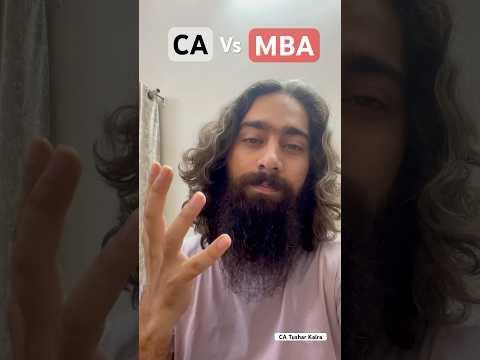 CA vs MBA - which one is better ? #charteredaccountant #mba #shorts #shortsvideo