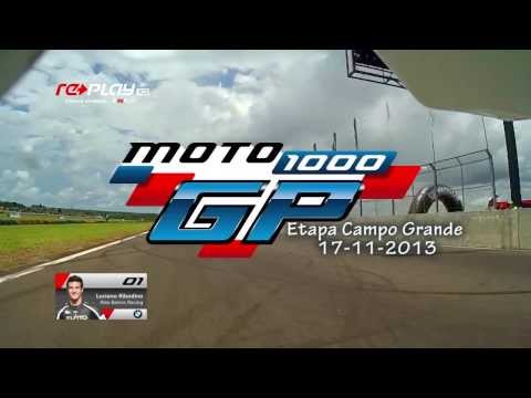 Moto 1000 GP - Etapa Campo Grande visão das câmeras on-board  Replay XD