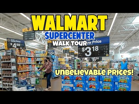 Shopping at Walmart Supercenter in Baldwin Park California