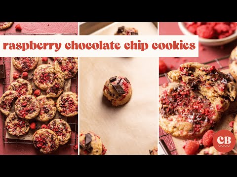 Dark Chocolate Raspberry Cookies