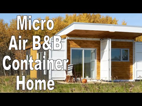 Make money in your back yard with a micro air bnb shipping container home