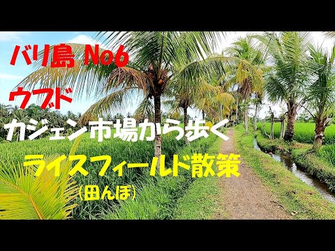 バリ島No 6　カジェン市場からライスフィールド散策