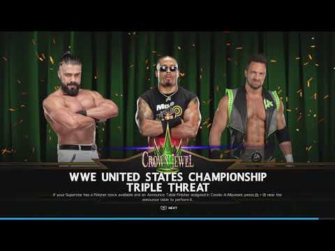 Crown Jewel '24: LA Knight vs Andrade vs Hayes US Championship