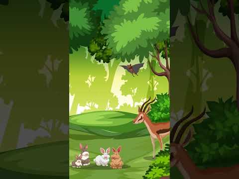 English Story - The Foolish Lion and The Clever Rabbit | Moral English Story for kids | #shorts