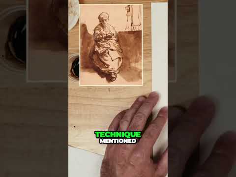 What techniques did Rembrandt employ in the creation of both his drawings and paintings?