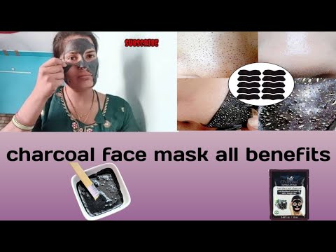 Charcoal face mask for Blackheads, Whiteheads, Glowing skin,and best use....