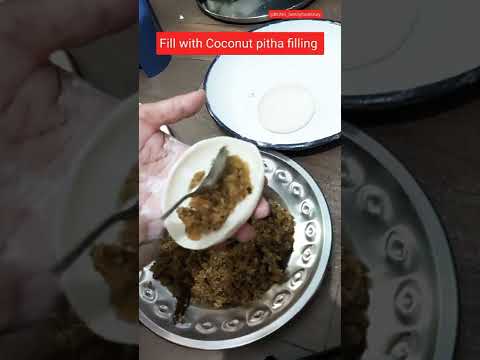 ভাপা পুলি পিঠা- Vapa puli pitha- Bengali famous dessert recipe- how to make soft puli pitha #shorts