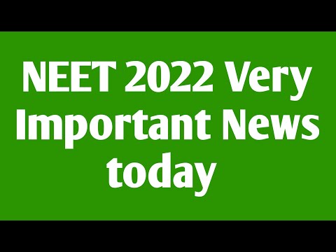 Neet 2022 Very Important Information today | Neet 2022 NMC BILL UPDATE | NEET 2022 COUNSELLING START