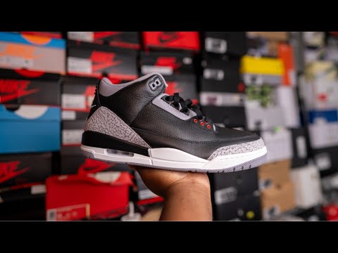 Air Jordan 3 Retro "Black Cement" In Hand