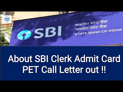 About SBI Clerk Call Letter II Exam dates