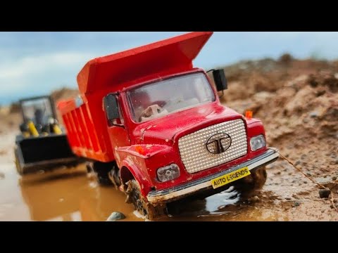 Diecast Model Trucks Stuck In Mud | Tata, Ashok Leyland & Mahindra Trucks | Auto Legends