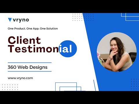 Client Testimonial: Julia Morgin from 360 Web Designs on Vryno CRM