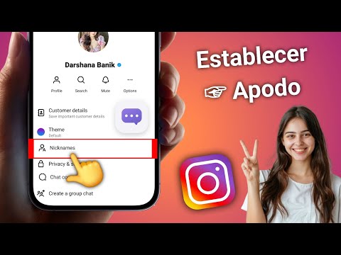 Cómo ESTABLECER un APODO en el CHAT de INSTAGRAM