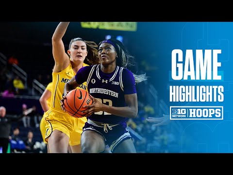 Northwestern at Michigan | Highlights | Big Ten Women's Basketball | 12/08/2024