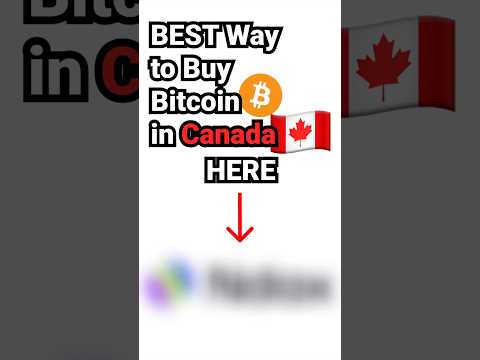 BEST Way to Buy Bitcoin in Canada 🇨🇦