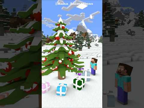 Herobrine and the Christmas Tree Gift