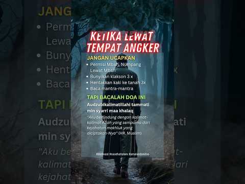 DOA KETIKA LEWAT TEMPAT ANGKER #shortsfeed #shorts #islam #nasehat #dakwah