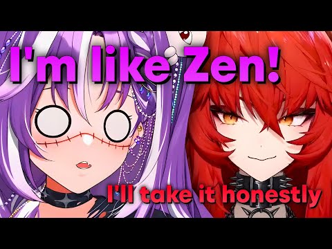 Zen receives compliments from a very zooted Michi...