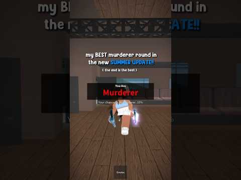 my BEST murderer round EVER 😱… (wait till the end) #roblox #mm2