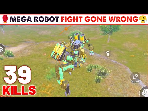 MEGA ROBOT FIGHT GONE WRONG IN BGMI SOLO VS SQUAD GAMEPLAY | BGMI NEW UPDATE GAMEPLAY - LION x YT