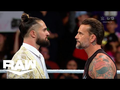 CM Punk & Seth Rollins Face to Face | WWE Raw Highlights 12/30/24 | WWE on USA