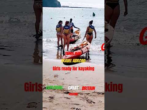 Girls Ready For kayaking #short #kayak#sports