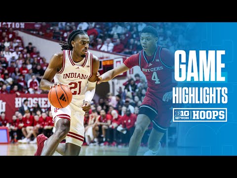 Rutgers at Indiana | HIGHLIGHTS | Big Ten Basketball | 01/02/2025