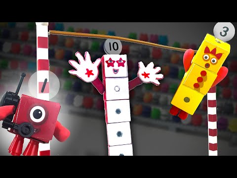 Numberblocks Ten-Vaulting : Learn To Add Large Numbers || Keith's Toy Box