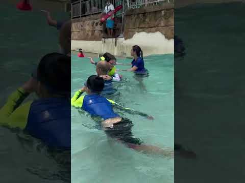 Wave pool at Adventure Cove, Singapore