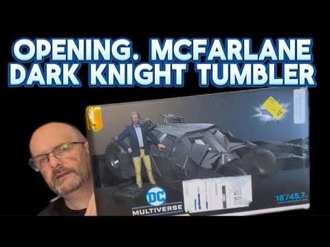 McFarlane Toys Batman The Dark Knight Tumbler and Lucious Fox Figure Opening. #toys #mcfarlanetoys