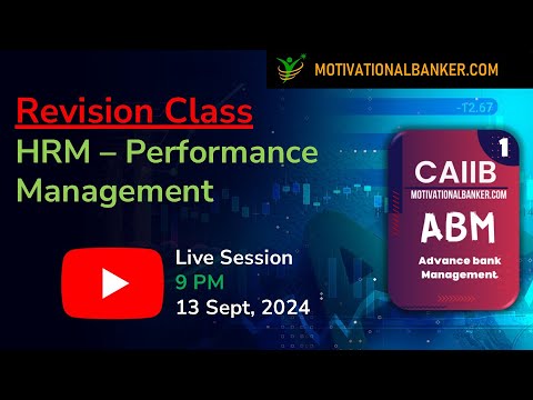 🔴CAIIB-ABM Live Class - Target Nov. 2024 - 13 Sept. @9 PM