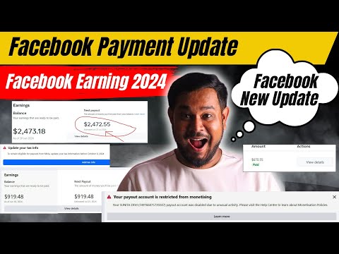 Facebook Payment Update | Facebook Earning 2024 | Facebook New Update | By Diptanu Shil