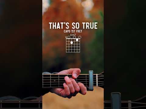 That's So True Gracie Abrams Guitar Tutorial // That's So True Guitar Lesson