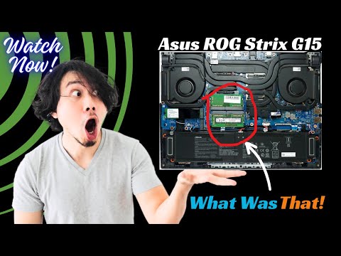 🛠️ Asus ROG Strix G15 HQ021W Disassembly & Upgrade Options