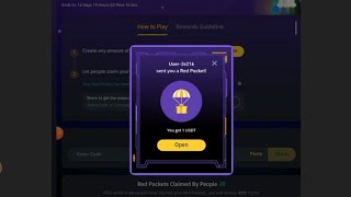BINANCE Red Packet Code Today। Claim 1USDT💥☠️ #binanceredpacketcode
