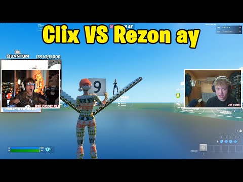 Clix VS Rezon ay 1v1 TOXIC Buildfights!